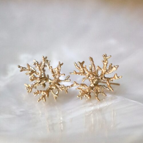 Boucles d’oreilles corail