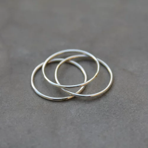 Set d'anneaux en argent 925
