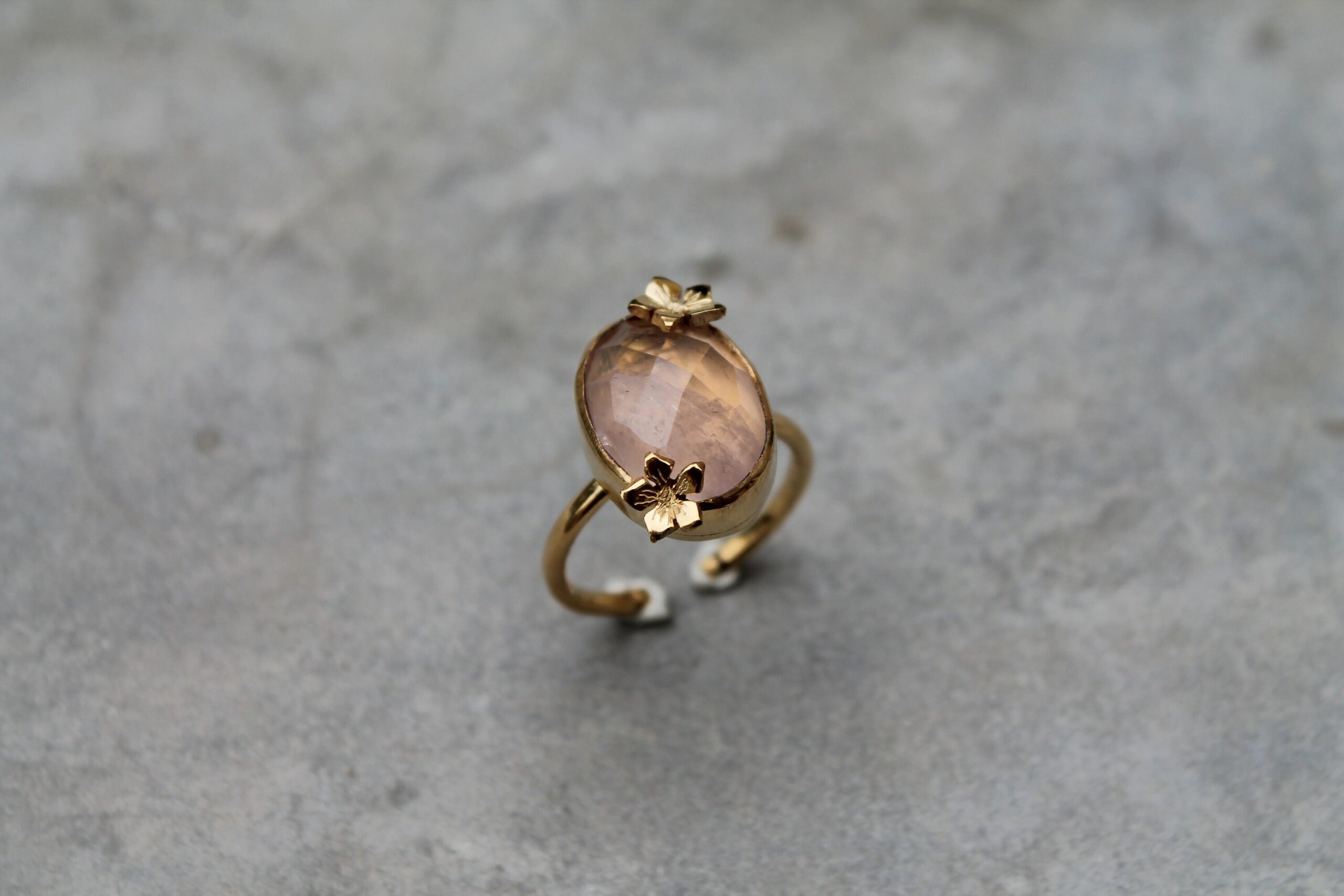 Bague violettes et quartz rose – Image 2