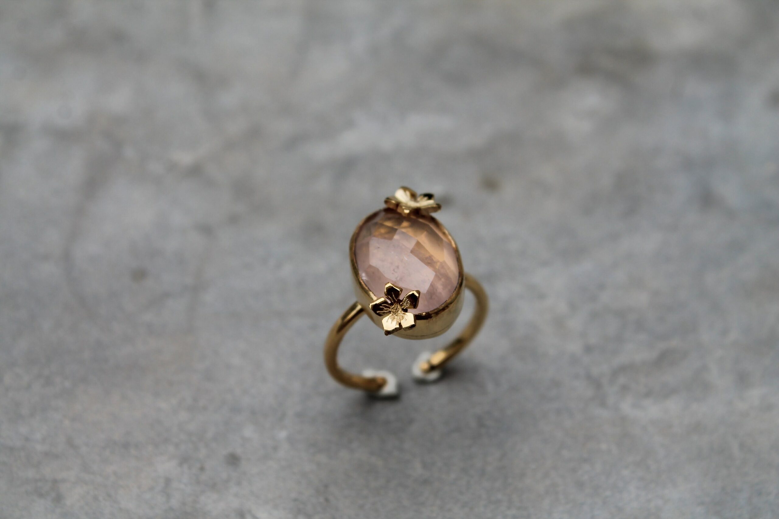 Bague violettes et quartz rose – Image 5