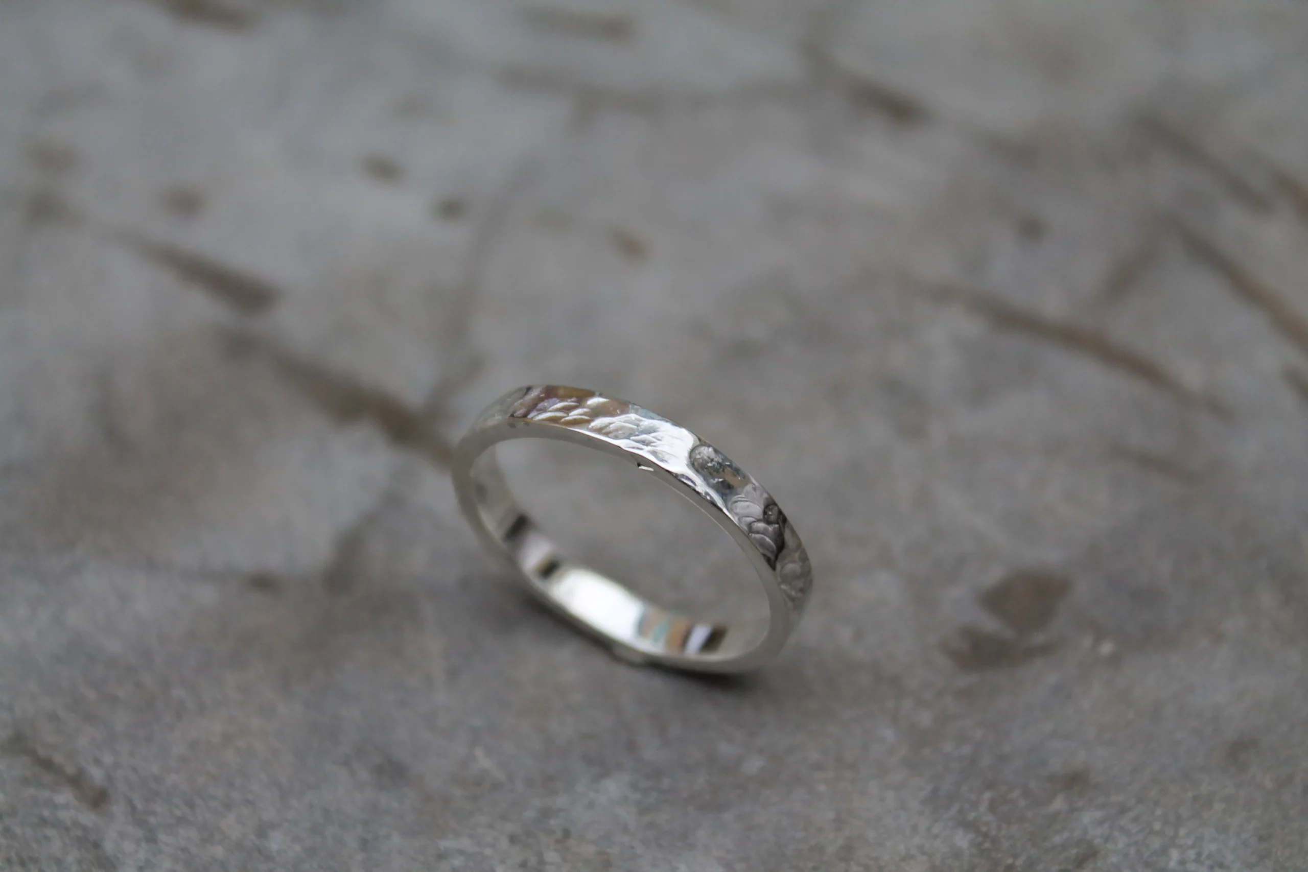 Anneau martelé en argent 925 – Image 4