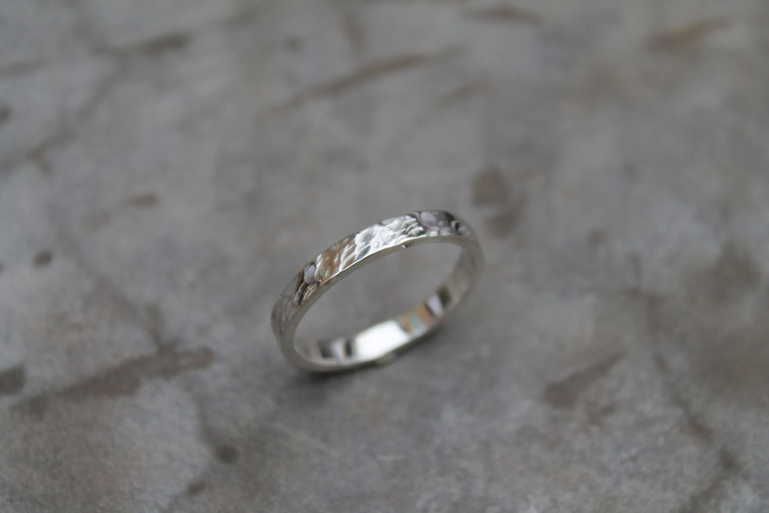 Anneau martelé en argent 925 – Image 5