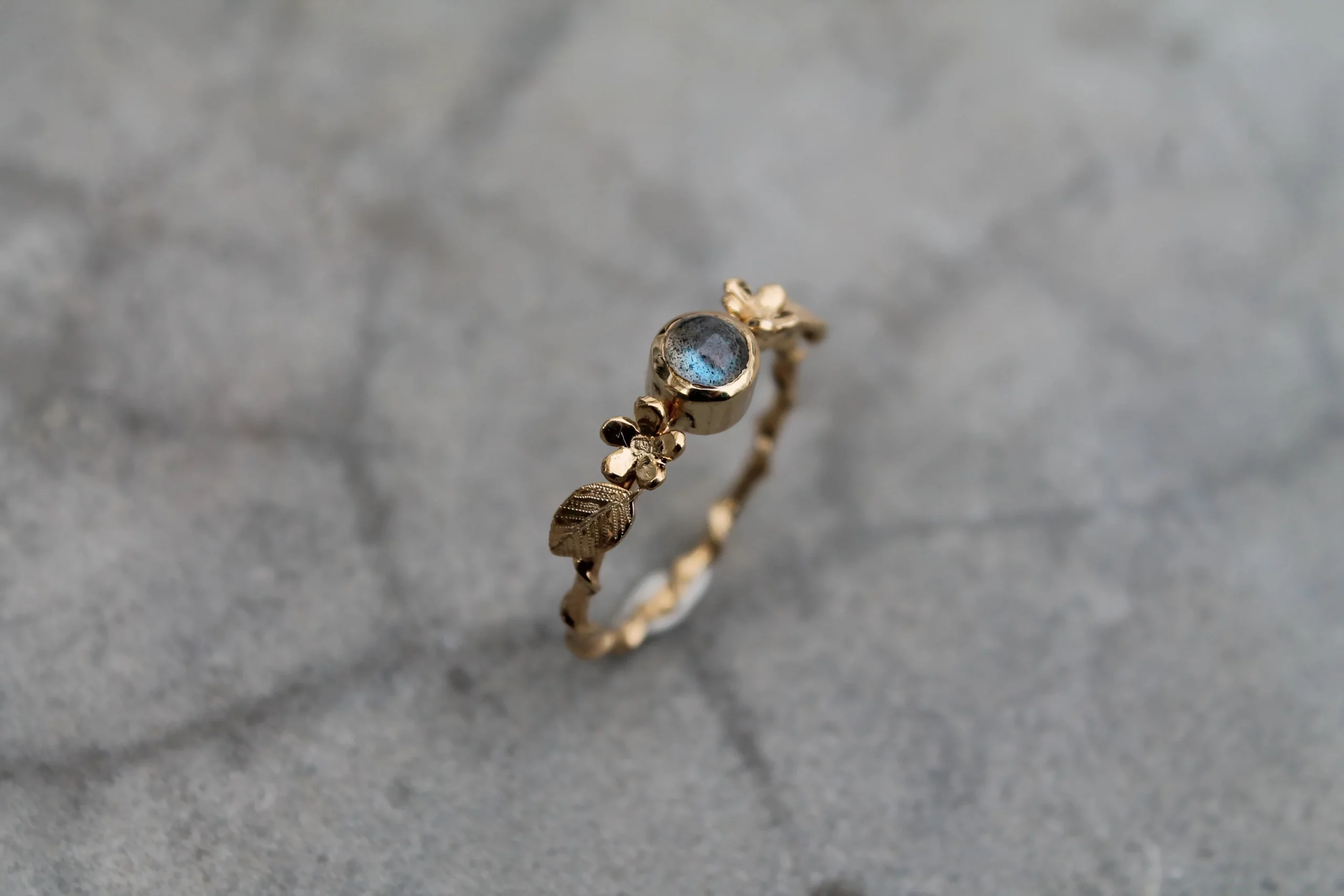 Bague marguerites et labradorite – Image 4