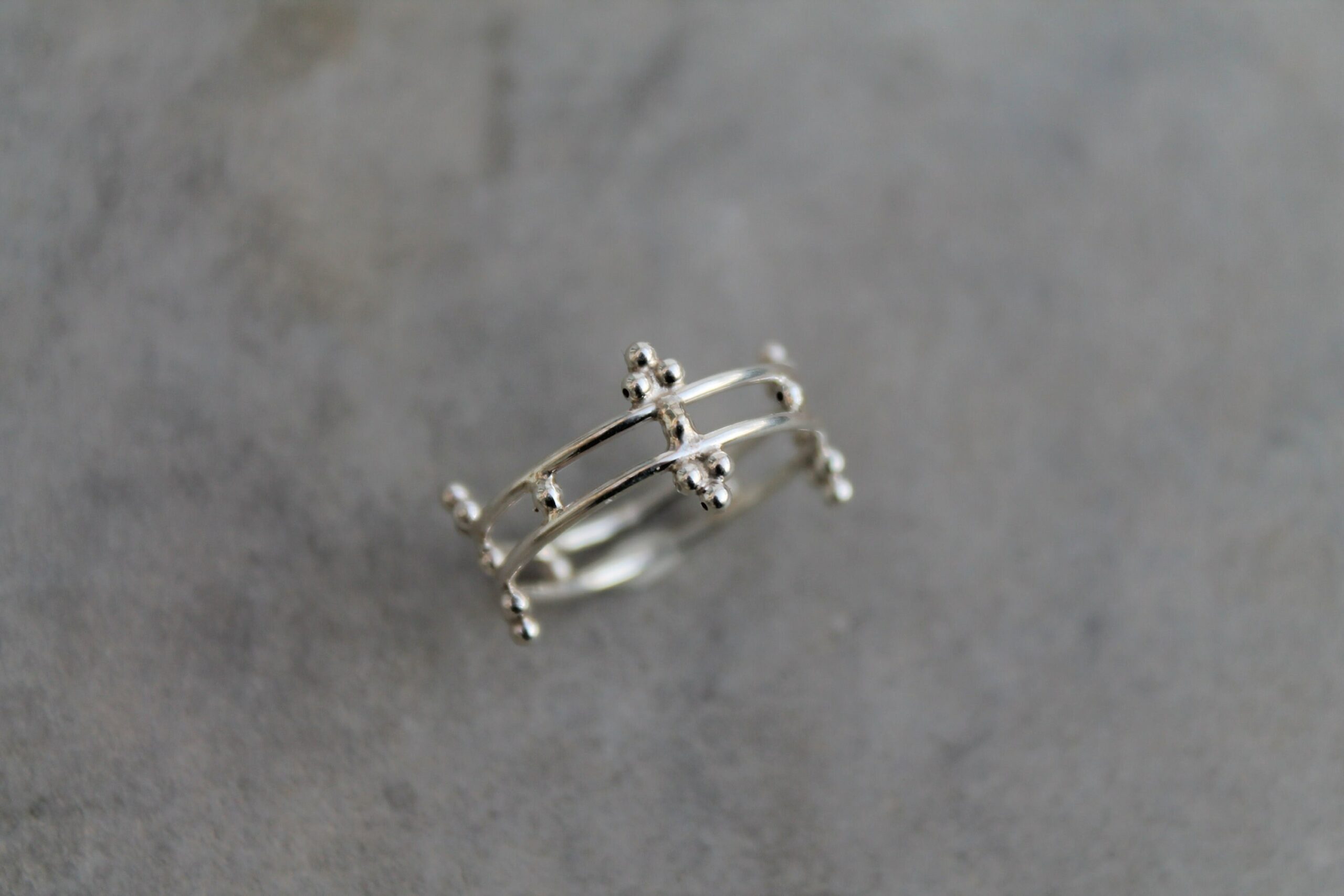 Bague médiévale en argent 925