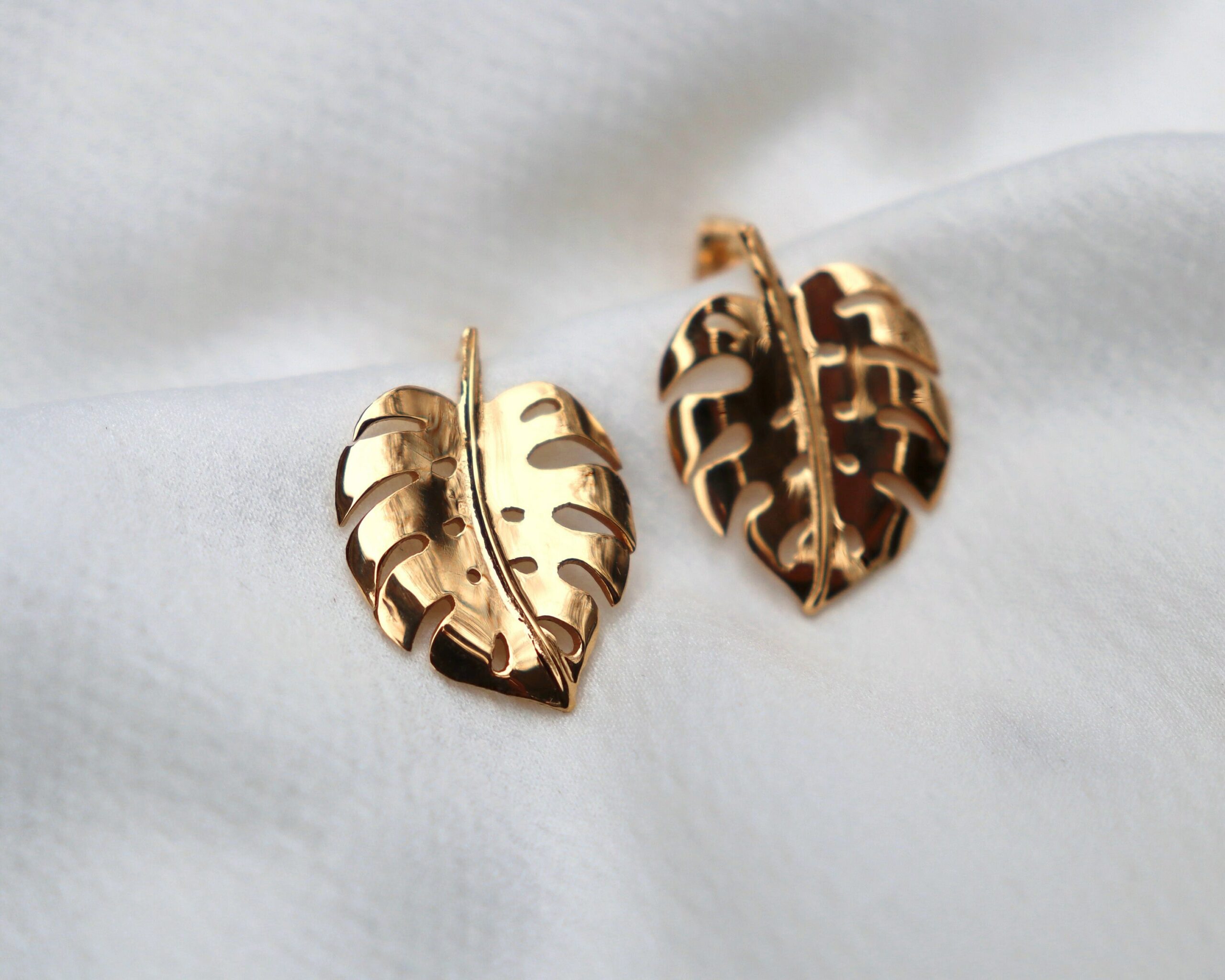 Boucles d'oreilles monstera – Image 2