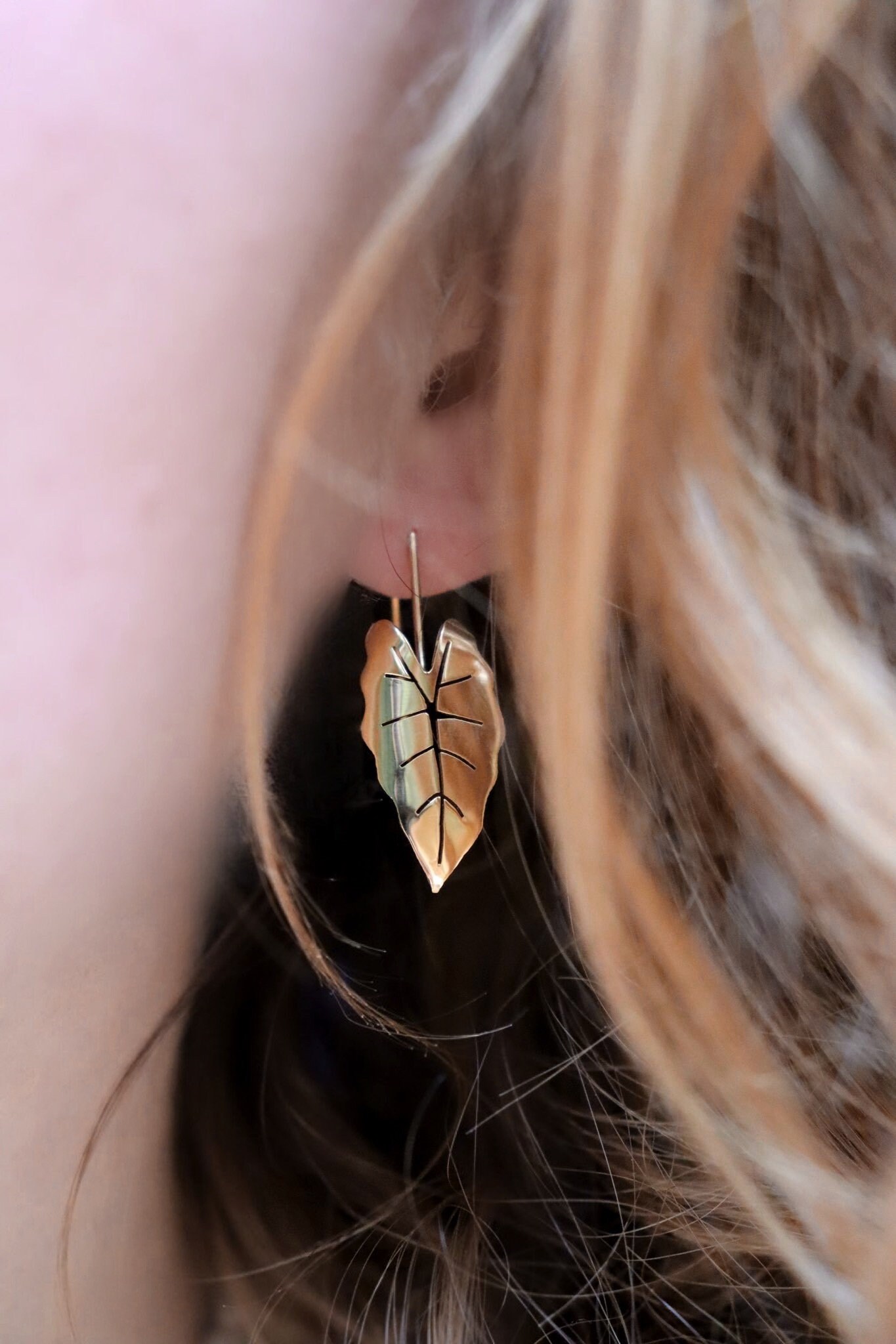 Boucles d'oreilles alocasia – Image 4