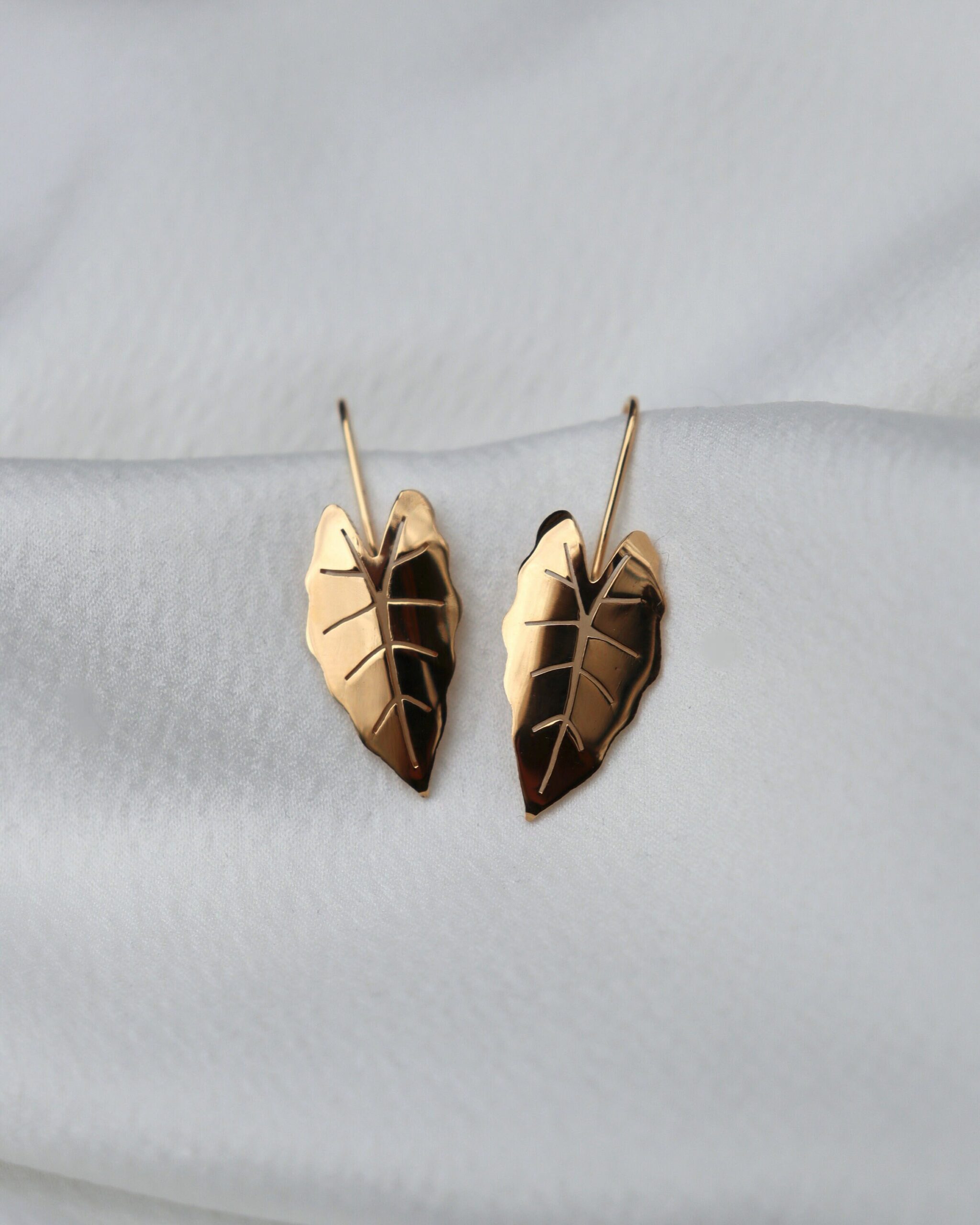 Boucles d'oreilles alocasia