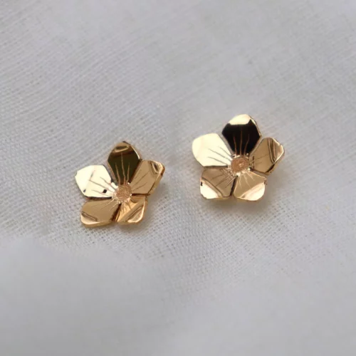 Boucles d'oreilles Violettes simples