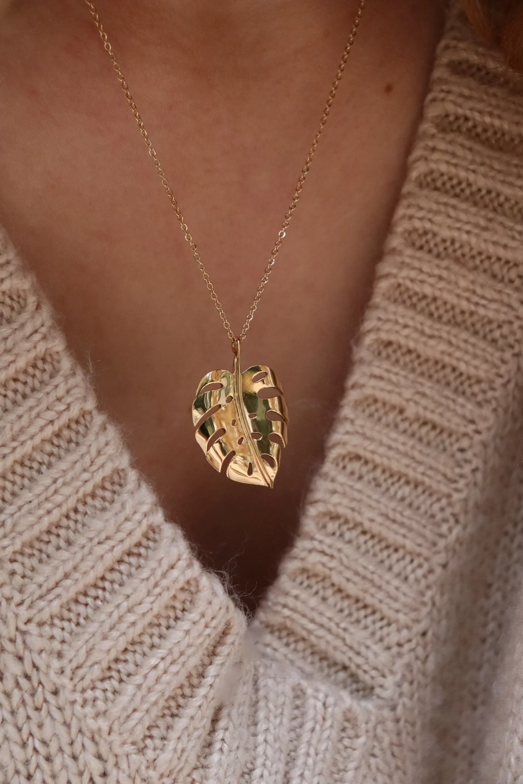 Pendentif feuille de monstera – Image 5