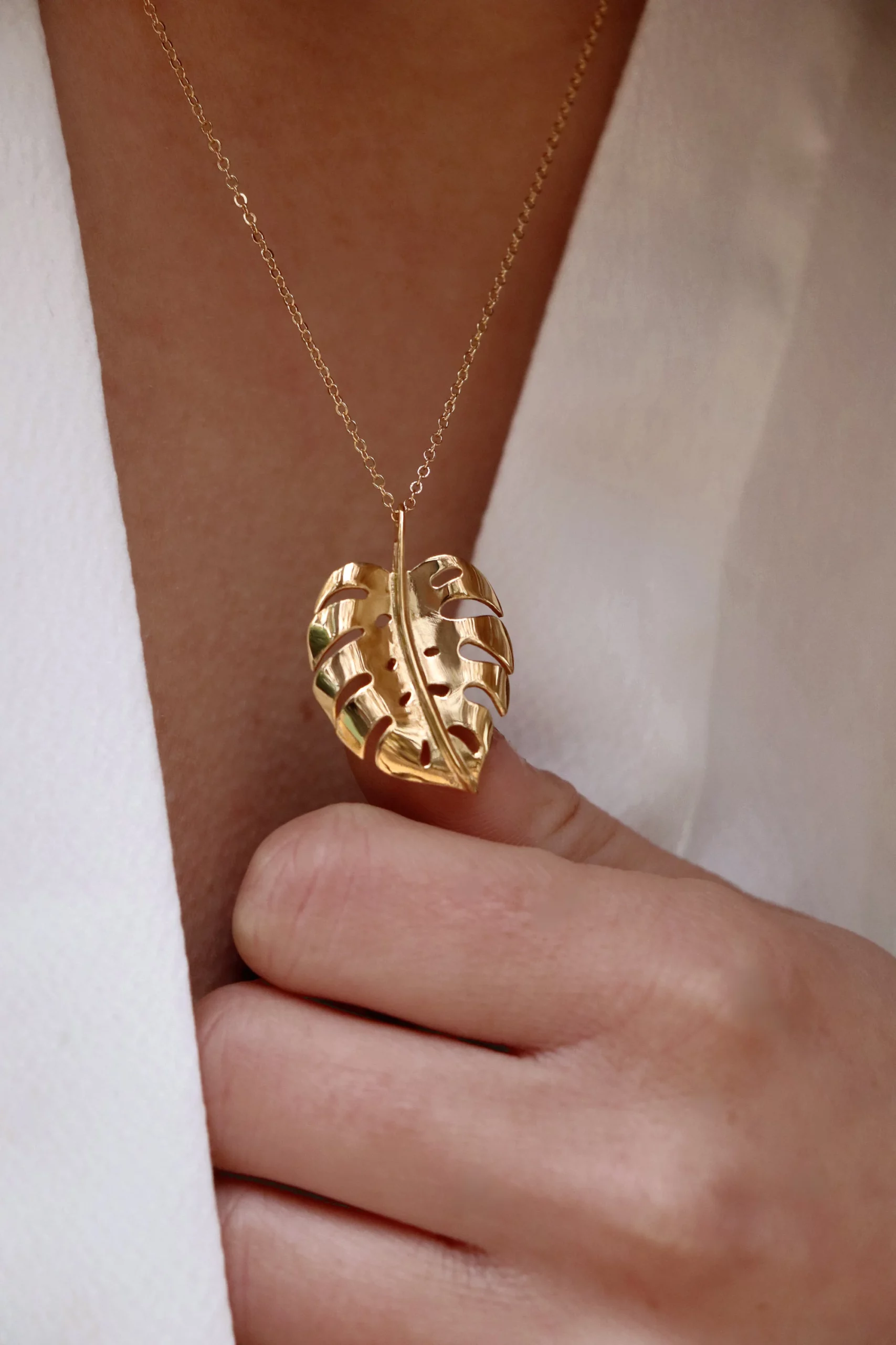 Pendentif feuille de monstera – Image 2