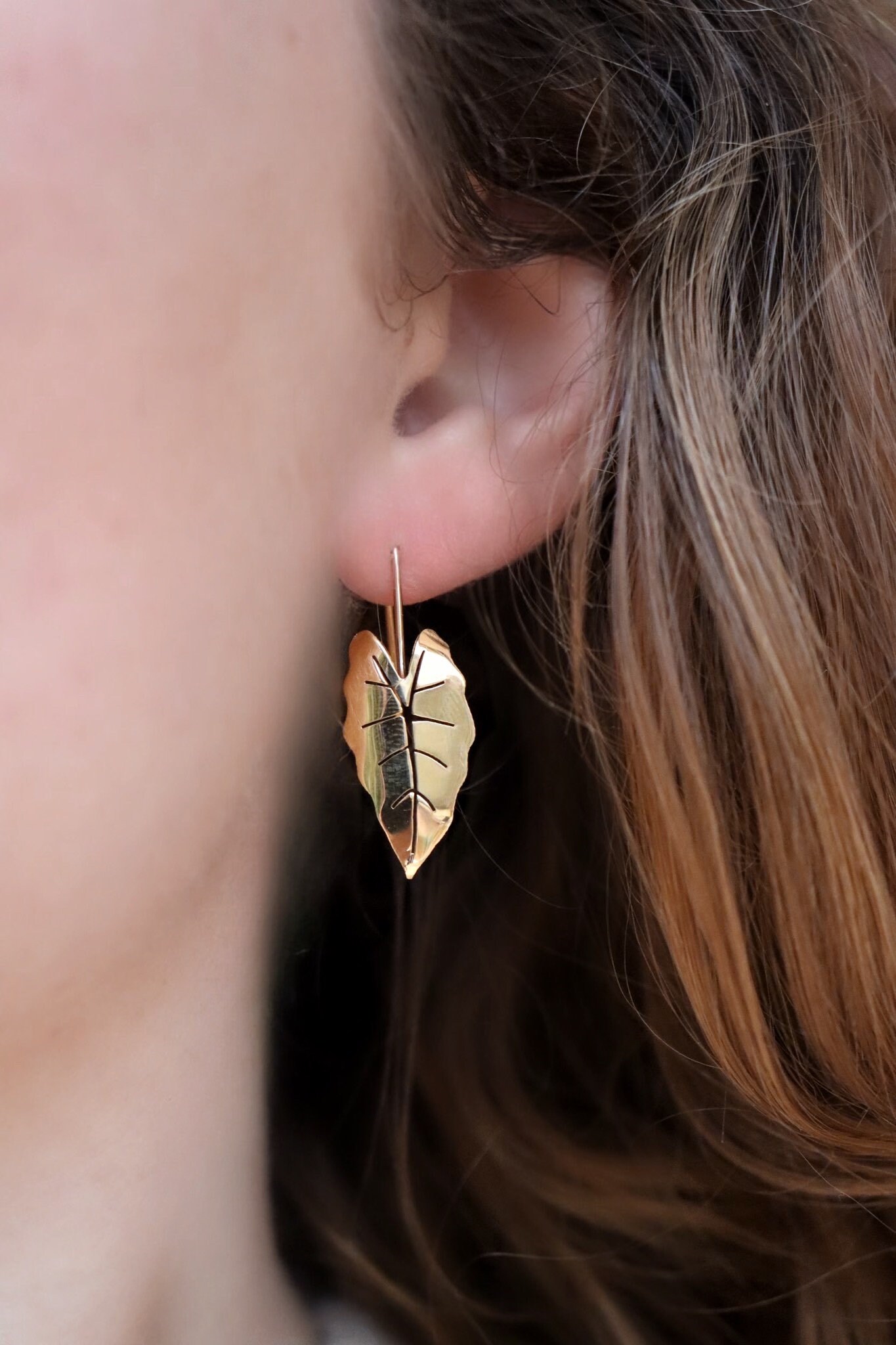 Boucles d'oreilles alocasia – Image 6