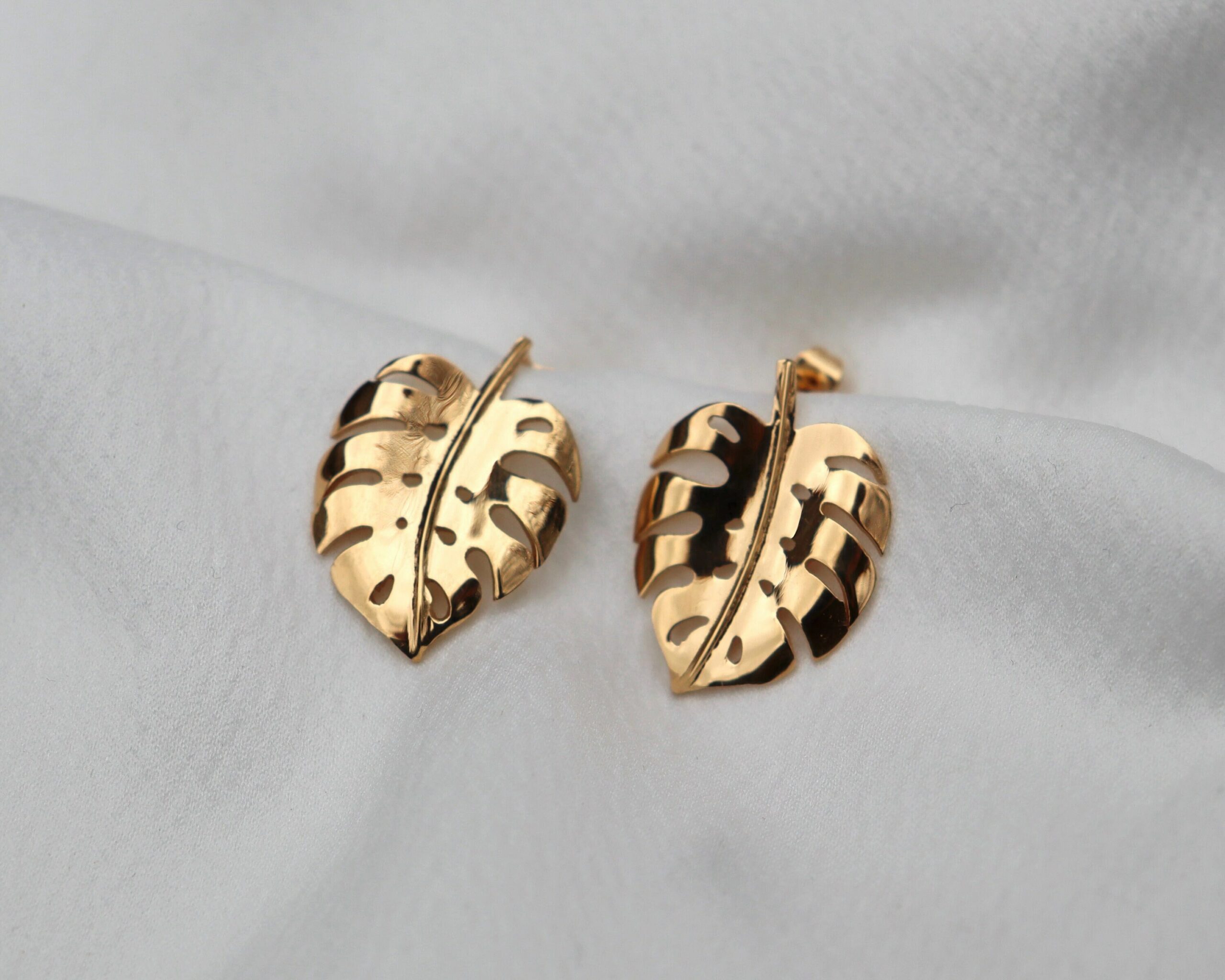 Boucles d'oreilles monstera – Image 6