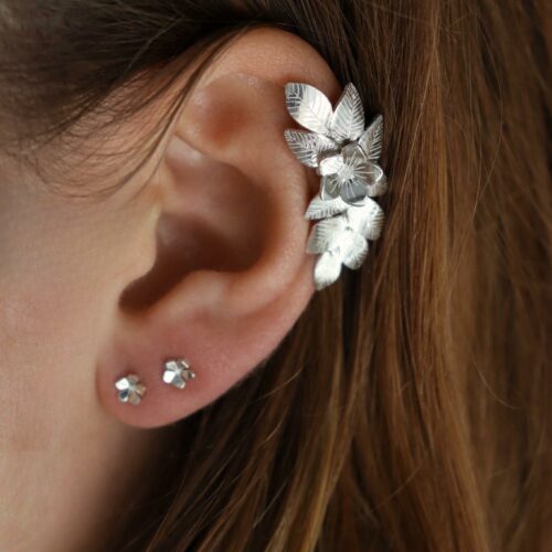 Earcuff "Violette" en argent 925