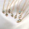 Mini-pendentifs billes et tourmalines