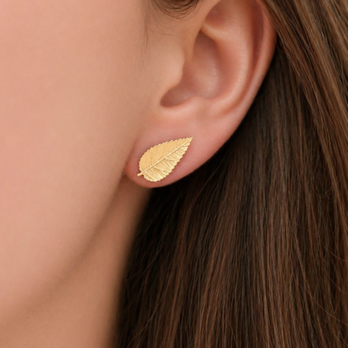 Boucles d’oreilles feuilles d’ortie