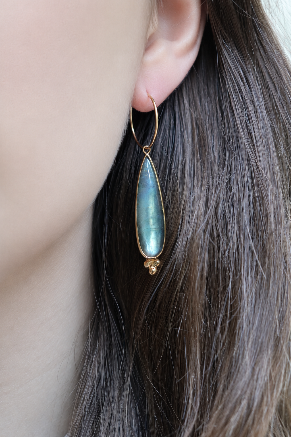 Boucles d’oreilles billes et labradorites – Image 4